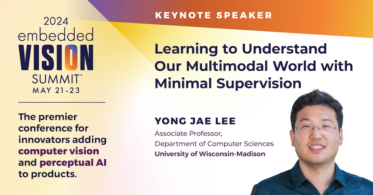 Versatile “generalist” models are revolutionizing computer vision. In his keynote, Professor Lee explores intelligent systems understanding our multimodal world with minimal human supervision. embeddedvisionsummit.com/2024/session/l…