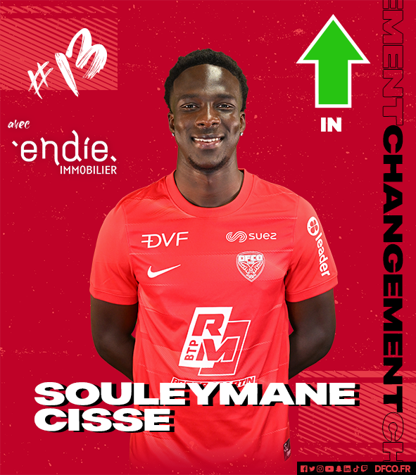DFCO_Officiel's tweet photo. 🔁92' Sortie de Loic Etoga, entrée en jeu de Souleymane Cissé !
#DFCOCNFC (1-0) https://t.co/CmjwmH7aNy