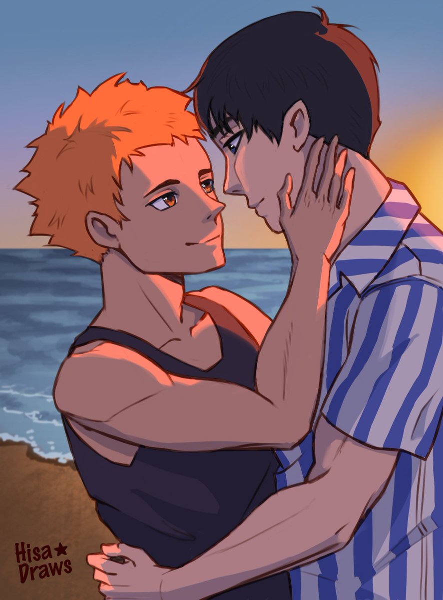 hisadraws's tweet photo. it's finally time to present my work for classic @kagehinabigbang !! 💙 me and @himbodelion had an honor to illustrate 'Despite Everything, it's Still Us' written by amazing @belatinysun 🧡 beta-read by @matsinko_ ✨ check the link in the replies! #kagehina #kghnbb23 https://t.co/0ZYdEKqjl6