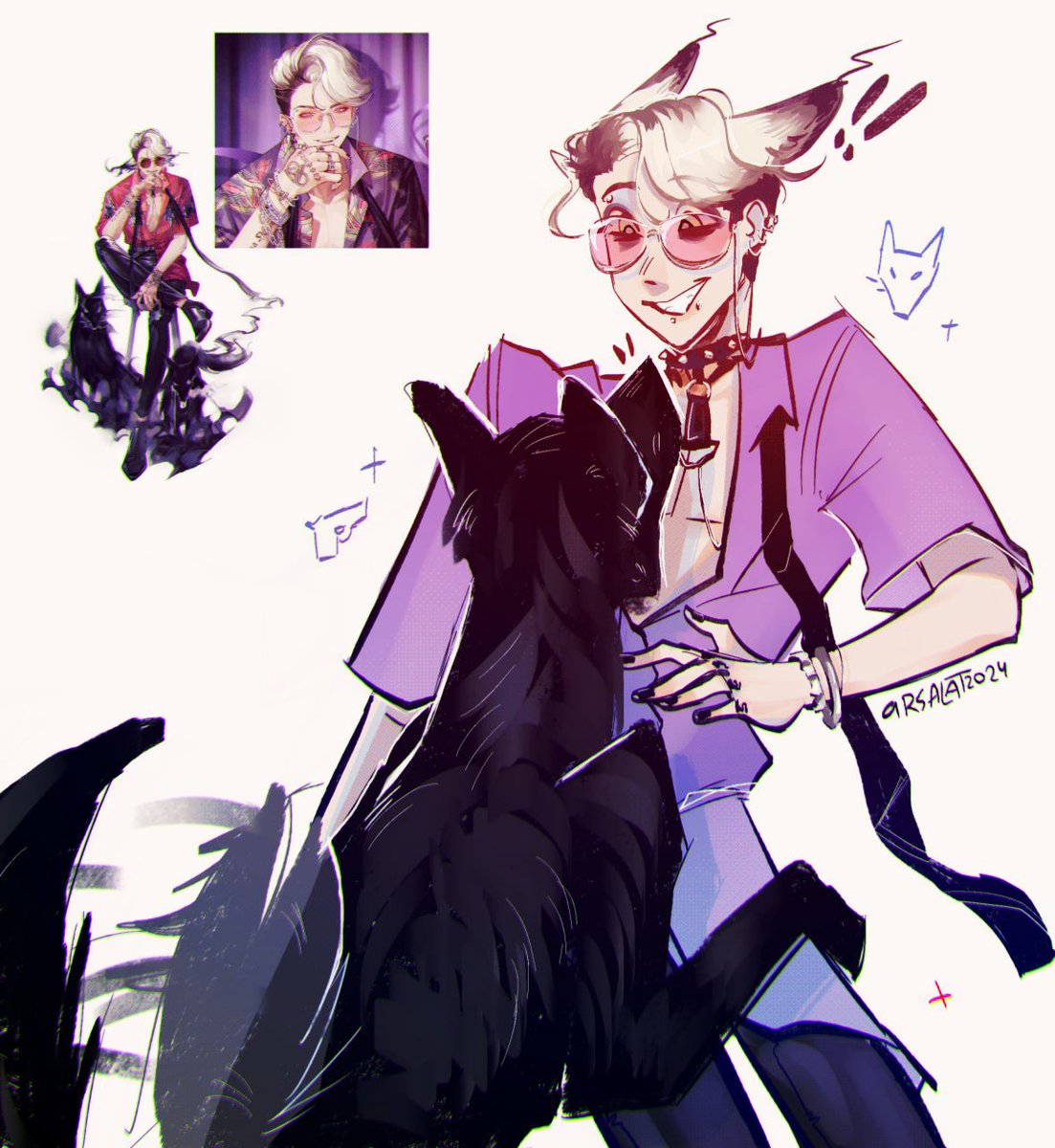 salossalatom's tweet image. look at this dog owner. he doesn't seem so bad 

#Reverse1999 #Reverse1999fanart #pavia