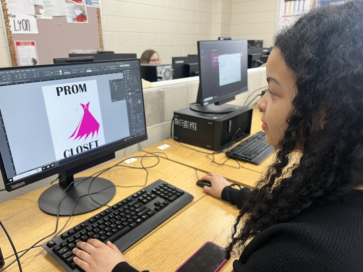 ForestviewCTE's tweet photo. Our Adobe Visual 2 students were tasked with designing Forestview’s annual Prom Closet flyer using Adobe InDesign software. We had so many wonderful designs in the running! #cteworksforme https://t.co/np2oqRXi1y