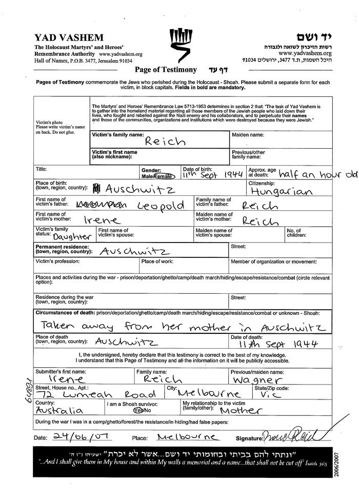 Following the inauguration of the National Holocaust Museum in Amsterdam, I showed King Willem Alexander of the Netherlands and President Herzog of Israel this chilling page of testimony: “Approximate age at death - half an hour old”.