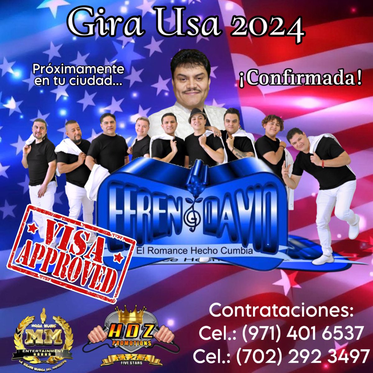 efrendavidd's tweet photo. 🔥⚠️🇺🇸VISAS APROBADAS🇺🇸⚠️🔥

Muy Pronto en tu Ciudad…🇺🇸

Efren David “Gira USA 2024”🇺🇸
 
Moda Music Entertainment
Hernandez Promotions - Artista

*Contrataciones 🇺🇸*
 Cel.: (971) 401 6537
 Cel.: (702) 292 3497 https://t.co/tlR2StVmmr