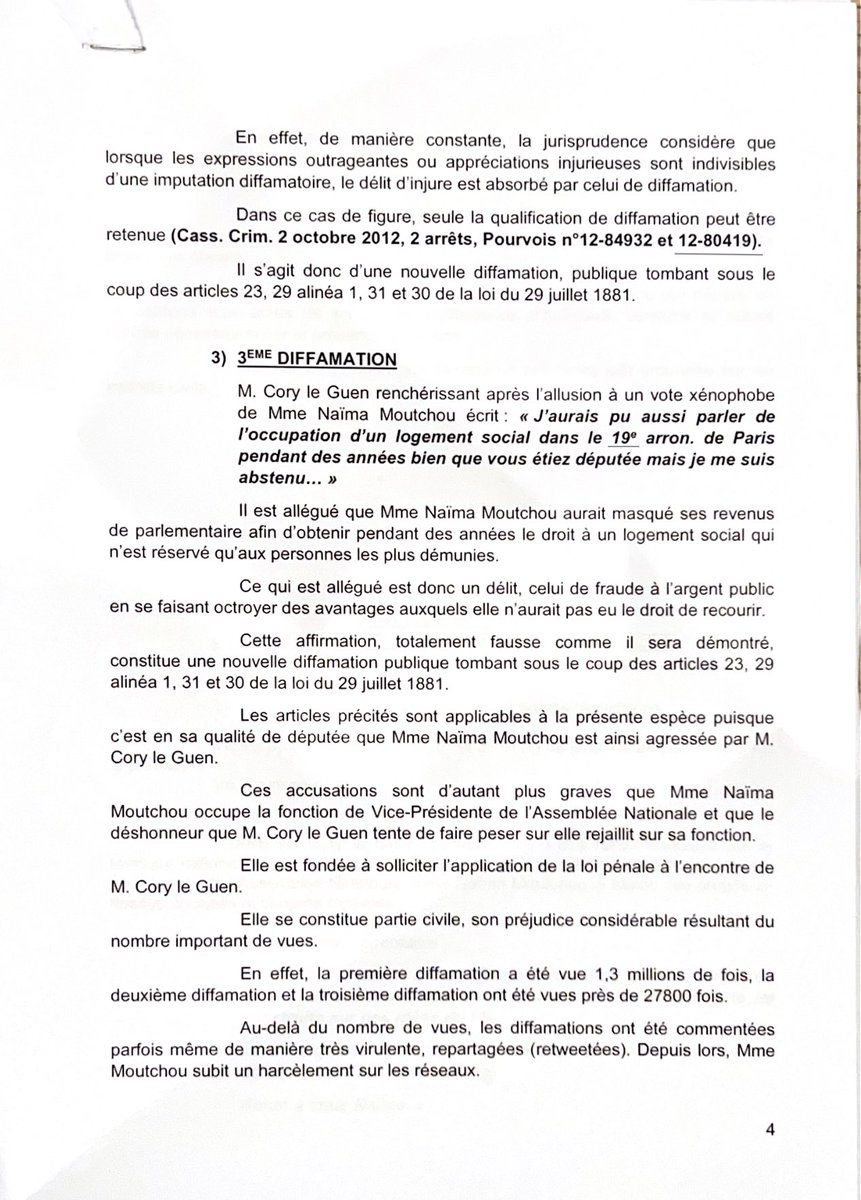 coryleguen's tweet photo. Pour le tweet ci-dessous, la députée macroniste Moutchou m’assigne en justice pour diffamation car je lui ai dit que son vote sur la loi « asile et immigration » était xénophobe. 

Elle me demande 15k€. 🙃

Les macronistes ont un réel problème avec la liberté d’expression. https://t.co/yrIhJcjNCV