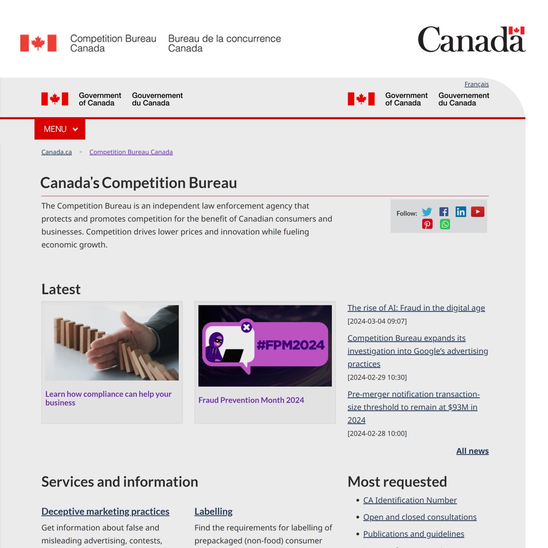 Competition Bureau Canada tweet media