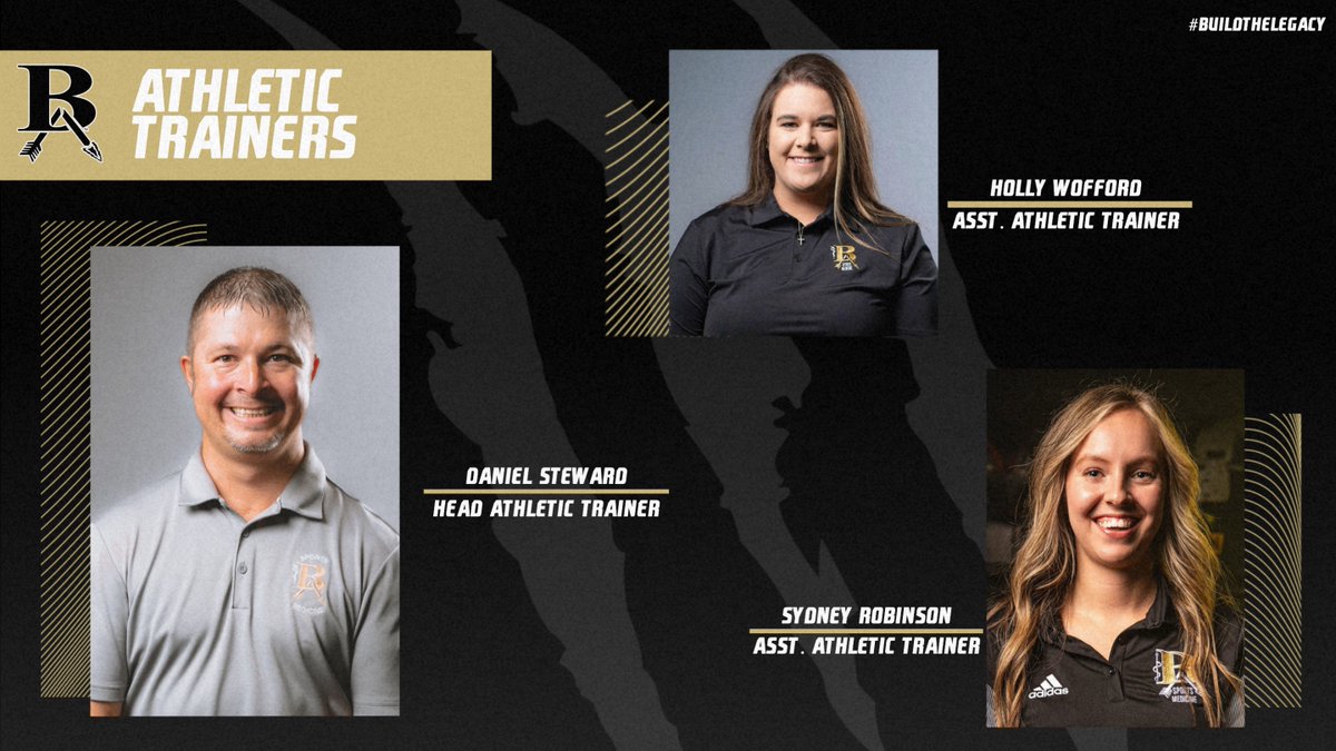 March is National Athletic Training Month, and we'd like to thank our 3️⃣ full-time Athletic Trainers for their time and passion in serving our programs! #goBA🐅