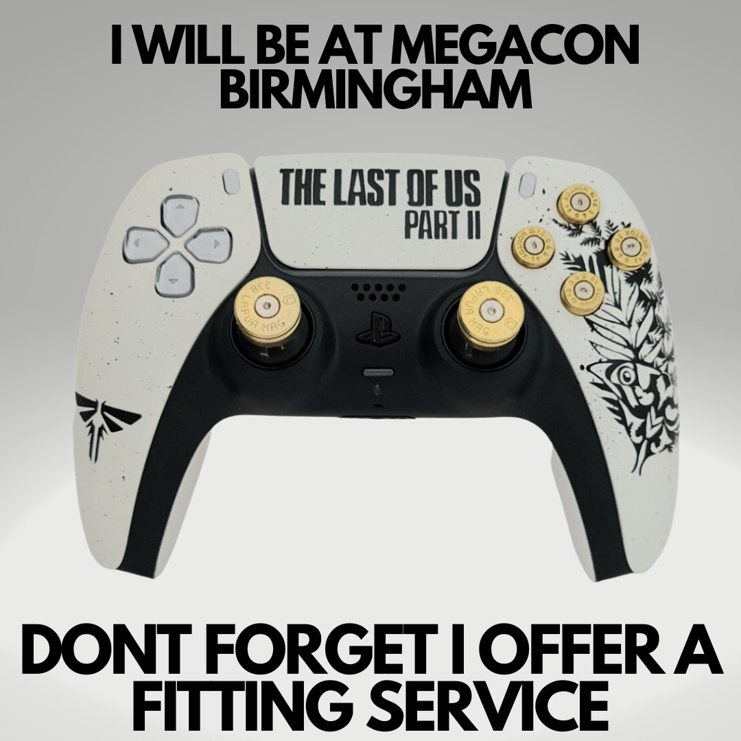 So <a href="/megaconlive/">MegaCon LIVE</a> Birmingham isn't to far away, dont forget I offer a fitting service for free when you recycle your old faceplate. So bring your controller to take advantage of my expert and fast fitting service. #megaconlive #megacon #nec #necbirmingham