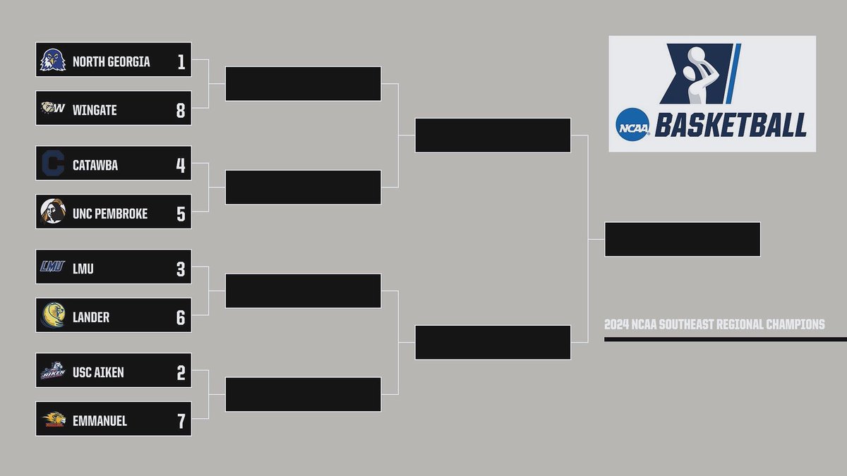 @lmu_mbb has been tabbed as a 3 Seed for the 2024 NCAA Southeast Regional Tournament! The RailSplitters play at 12:00 PM on Saturday vs. Lander in the Round of 64! 🏀🎩⚒️🏀🎩⚒️ #KeepTheChip #LMUMBB