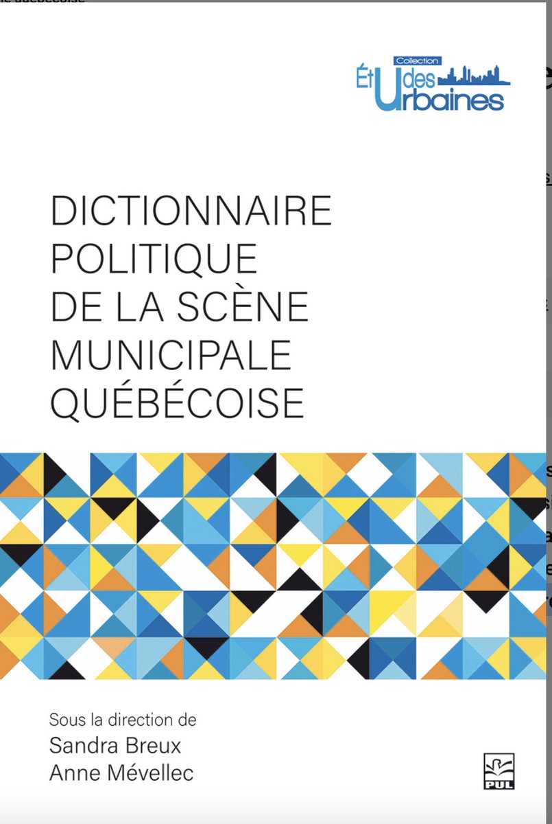 📢 Événement à venir ‼️ Lancement de l’ouvrage de Sandra Breux et Anne Mévellec : « Dictionnaire politique de la scène municipale québécoise » 📅 Jeudi 21 mars 2024 ⏰ 17h00 à 19h00 📍INRS (385, rue Sherbrooke Est, Montréal) Salle 2109 Plus d'info : vrm.ca/lancement-de-l…