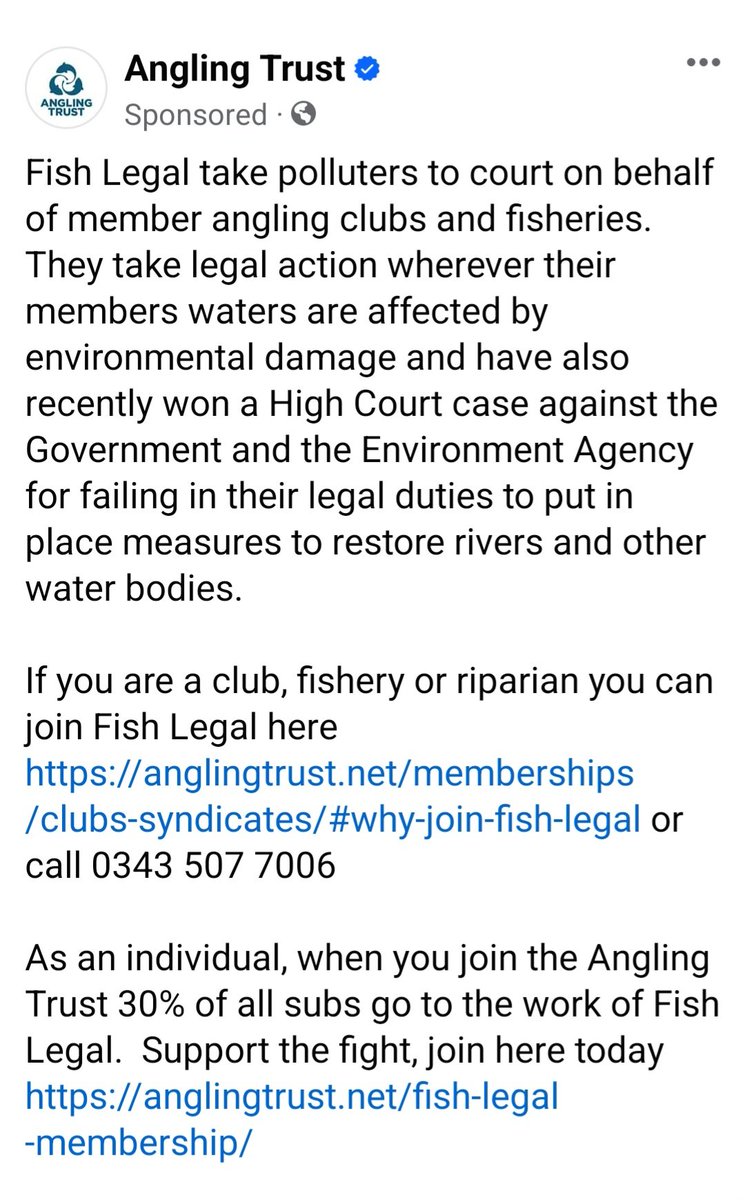 At least fish legal seem to be taking action against polluters.