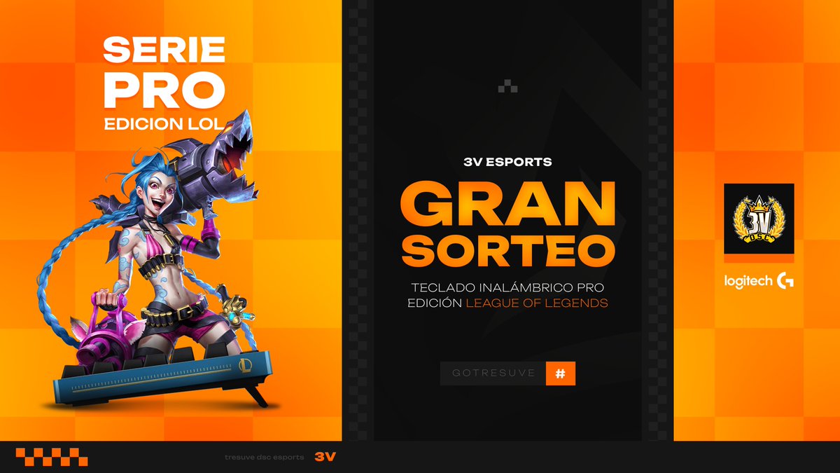 🎉3V Mega #SORTEO 

¡Toda la energía de la grieta del invocador al alcance de tus manos!🎮Participa para tener la oportunidad de ganar un teclado edición especial League of Legends.

🔹Para participar:
1️⃣ Sigue nuestra cuenta.
2️⃣ Menciona a 2 amigos en comentarios.
3️⃣ Dale like y