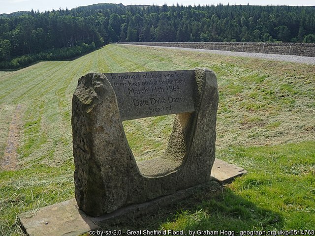 Today is the 160th anniversary of the Great Sheffield Flood when the dam at Dale Dyke reservoir broke. Over 240 people lost their life as water flooded down the Loxley Valley into Sheffield and beyond. The flood led to important engineering reforms to set new standards for dams.