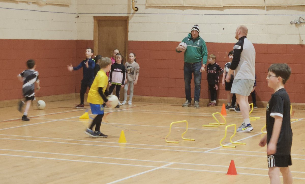 Our new CDO Rachel Cleary and our nursery coaches are busy on Friday Evenings in Loughglynn Community Centre. #rosgaa