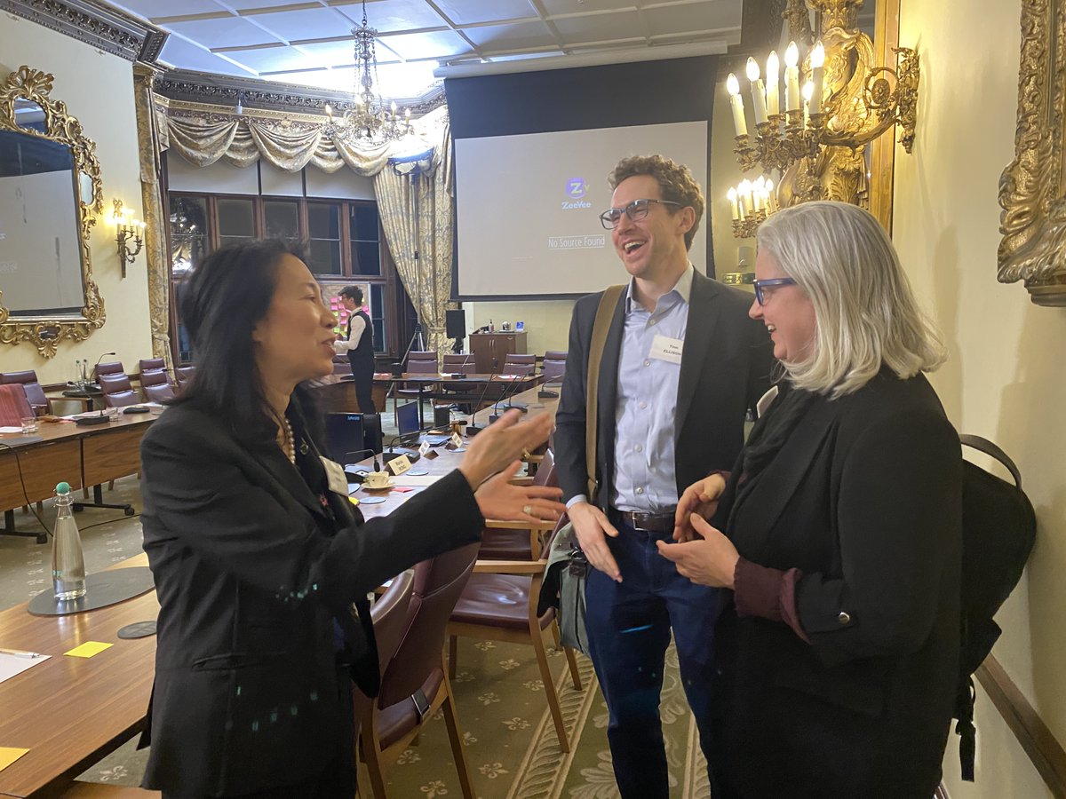 Tackling #ClimateCrisis & humanitarian needs requires a collective approach. Our @USAID Dep. Asst Administrator Marcia Wong spoke at @WiltonPark event on ways to build climate resilience & bring in climate adaptation finance to help people most impacted by fragility + conflict