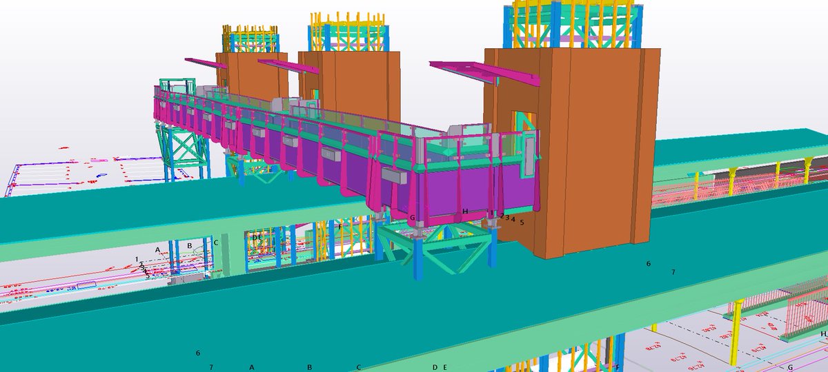 The design phase is close to being finalised on a project we are currently looking at. Approval drawings will be issued in the coming weeks. AFA Shortlands Station #teklastructures #steeldetailing #steel #bridge #trimble