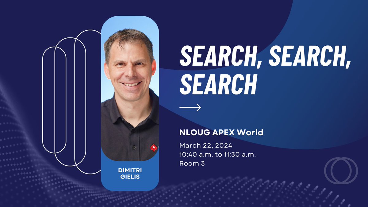 A picture's worth a thousand words, but did you know a database search is worth even more? @dgielis discusses the power of Ubiquitous Databases and Vector Searches at NLOUG APEX World 2024. Register at nloug.nl/en/events/apex… @nl_OUG #APEXWorld202 #orclapex #AW24 #lowcode