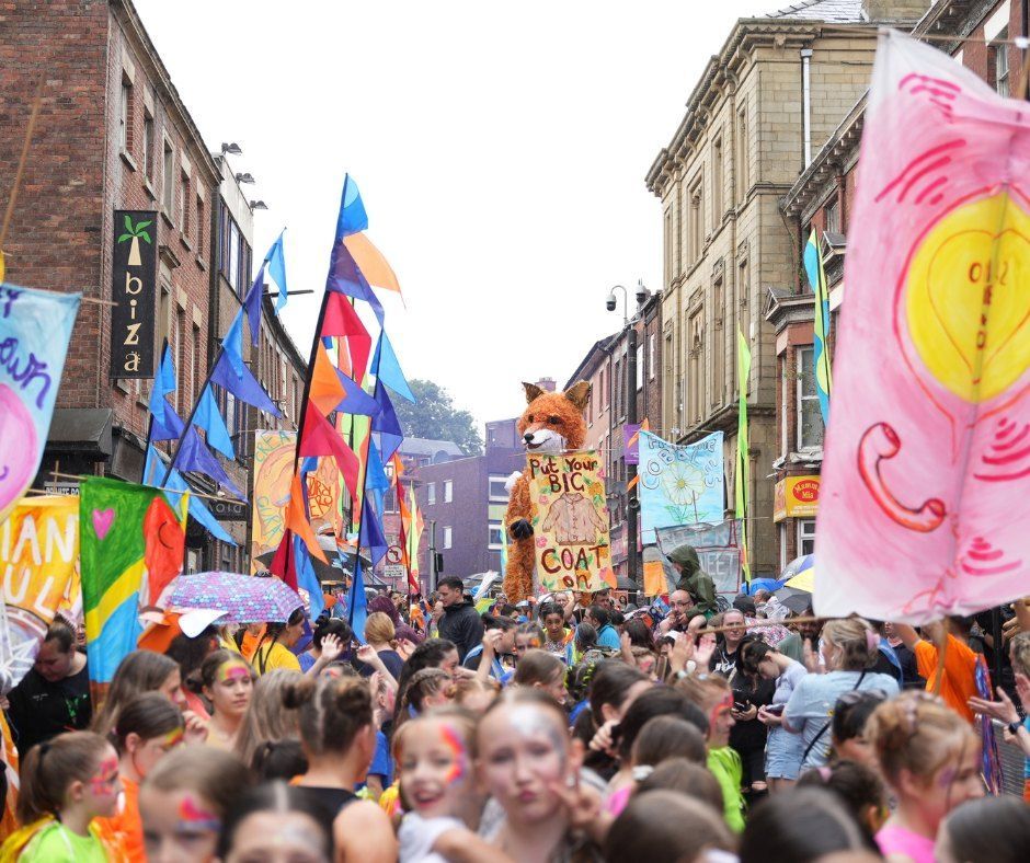 Rotherham Council is excited to be bringing the first Roots Rotherham Street Carnival to the town centre on 13th April! This family-friendly event will focus on 'Nature & Environment' and will feature a parade, giant puppets, Farrah the Fox & more. Look out for more details soon.