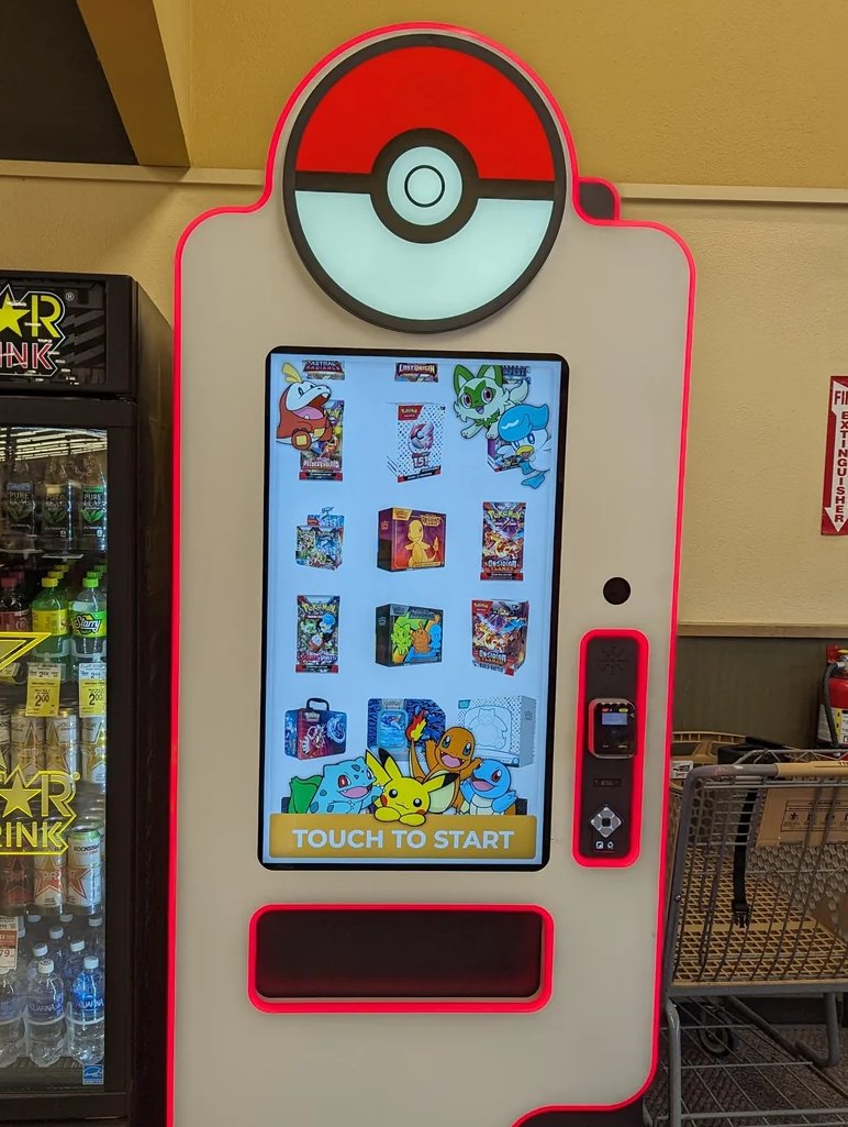 New Pokemon TCG Vending Machines are available in California at Vons, Albertsons and Food 4 Less! #PokemonTCG Read more: https://t.co/36qA9JDYIq New Pokemon TCG Vending Machines are available in California at Vons, Albertsons and Food 4 Less! #PokemonTCG Read more: https://t.co/36qA9JDYIq