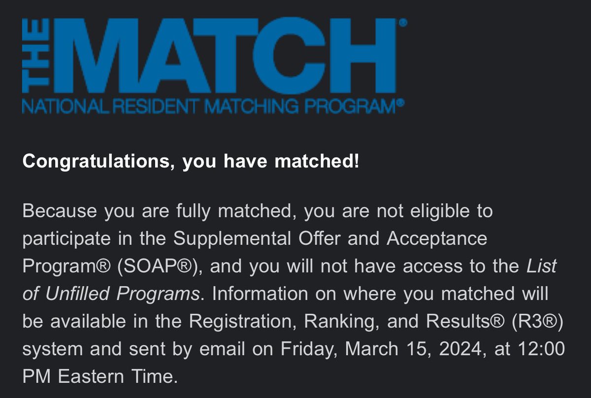 I’M GOING TO BE A DERMATOLOGIST! 

seriously, so thankful for my mentors, residents, &amp; support system for getting me here!! 

Erica Ogwumike, MD- i like the sound of that! 🙏🏾❤️ #Match2024 #DermTwitter