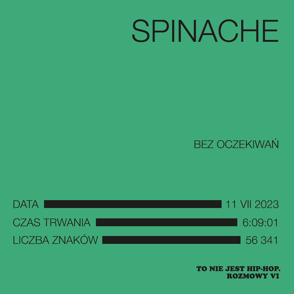 spinache_music's tweet photo. Rozmowa ze mną znajdzie się w szóstym tomie „To nie jest hip-hop. Rozmowy”!
Premiera książki 22 marca.
Preorder: https://t.co/aI1PuLDeob https://t.co/fKRgWLIO0Q