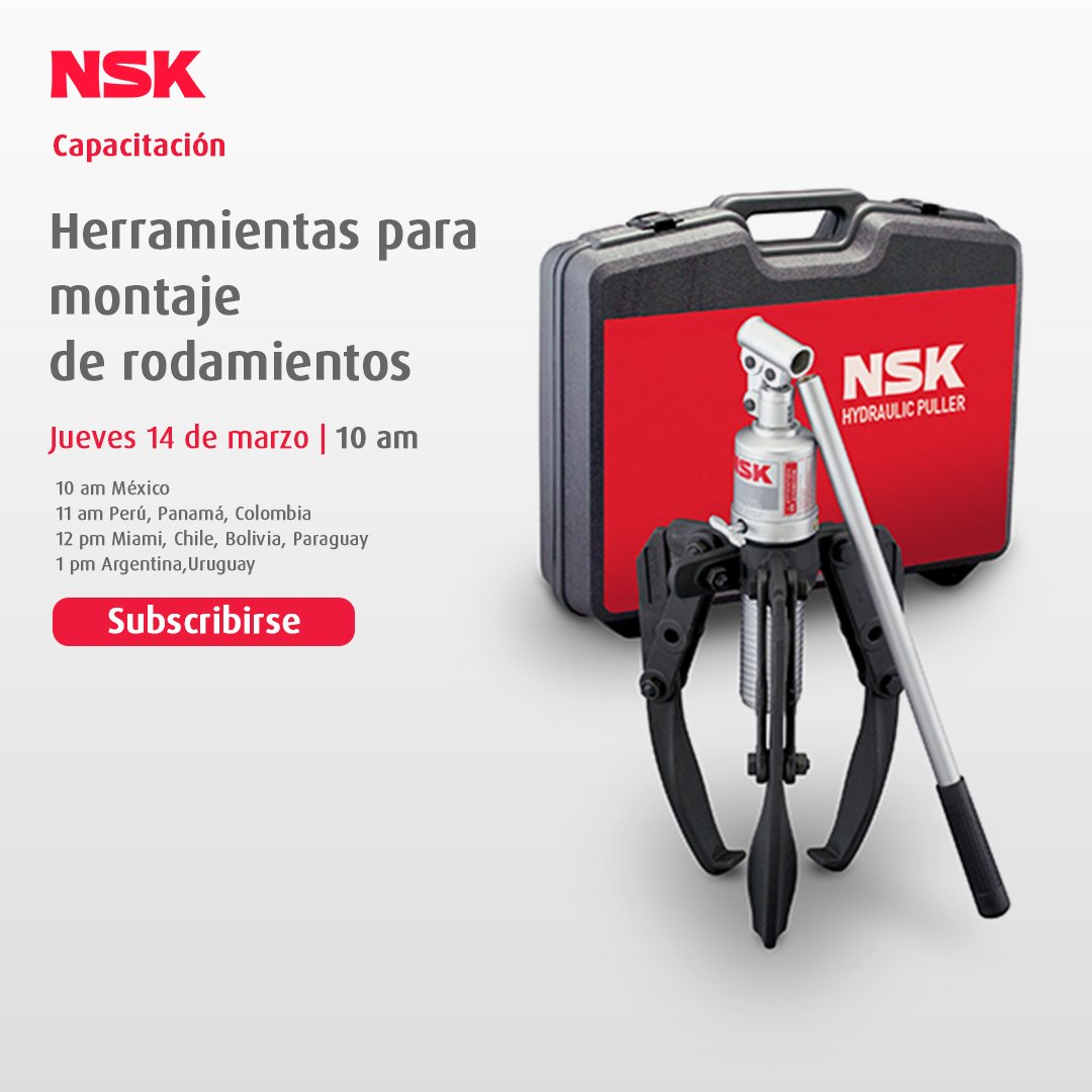 NSKRodamientos's tweet photo. ¡Aumenta la vida útil de tus rodamientos con una correcta instalación! 🔧 Descubre todo sobre las herramientas necesarias para un montaje adecuado en nuestro próximo entrenamiento. ¡No te lo pierdas! #rodamientos #instalación #entrenamiento #herramientas🛠️
https://t.co/38VpgmNf04 https://t.co/UTZ9glPDKF