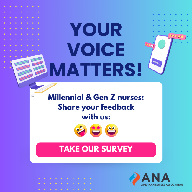 Join the movement! 🩺 Share your voice in our latest survey and join other Millennial and Gen Z nurses in shaping the future of nursing. Your insights are crucial. 

bit.ly/3TkpE4u  

#NextGenNurseSurvey #YourVoiceMatters