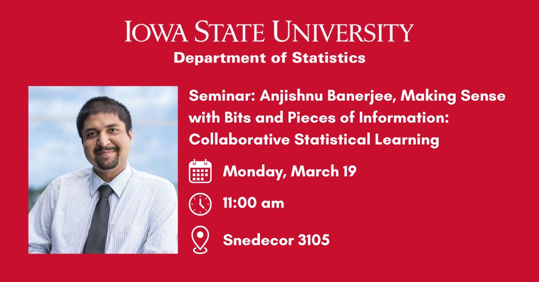 ISU Department of Statistics tweet media