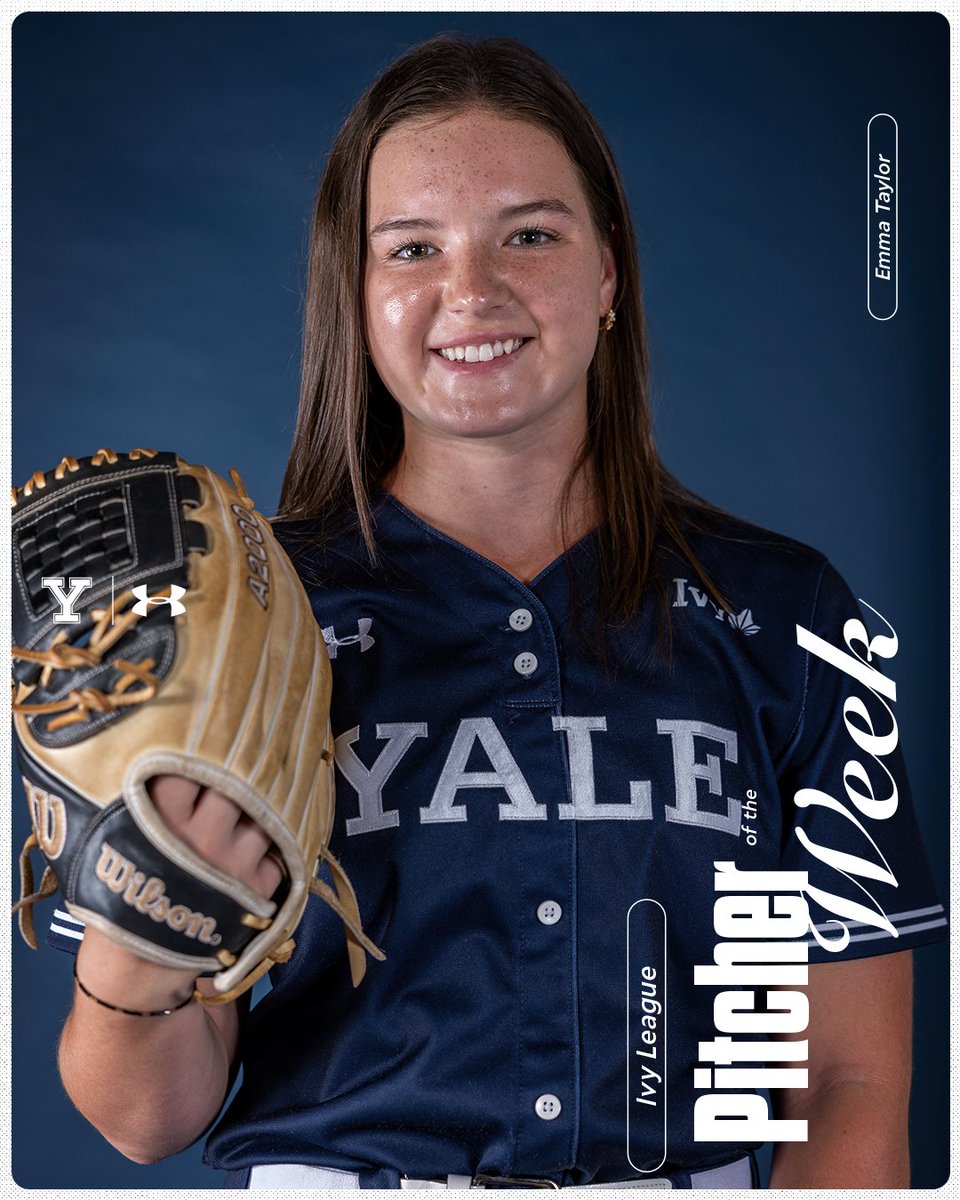 YaleSoftball's tweet photo. Taylor, Fortini Earn Ivy Weekly Honors 

🔗 https://t.co/jB77OnTDaJ https://t.co/WjIRloHfRq