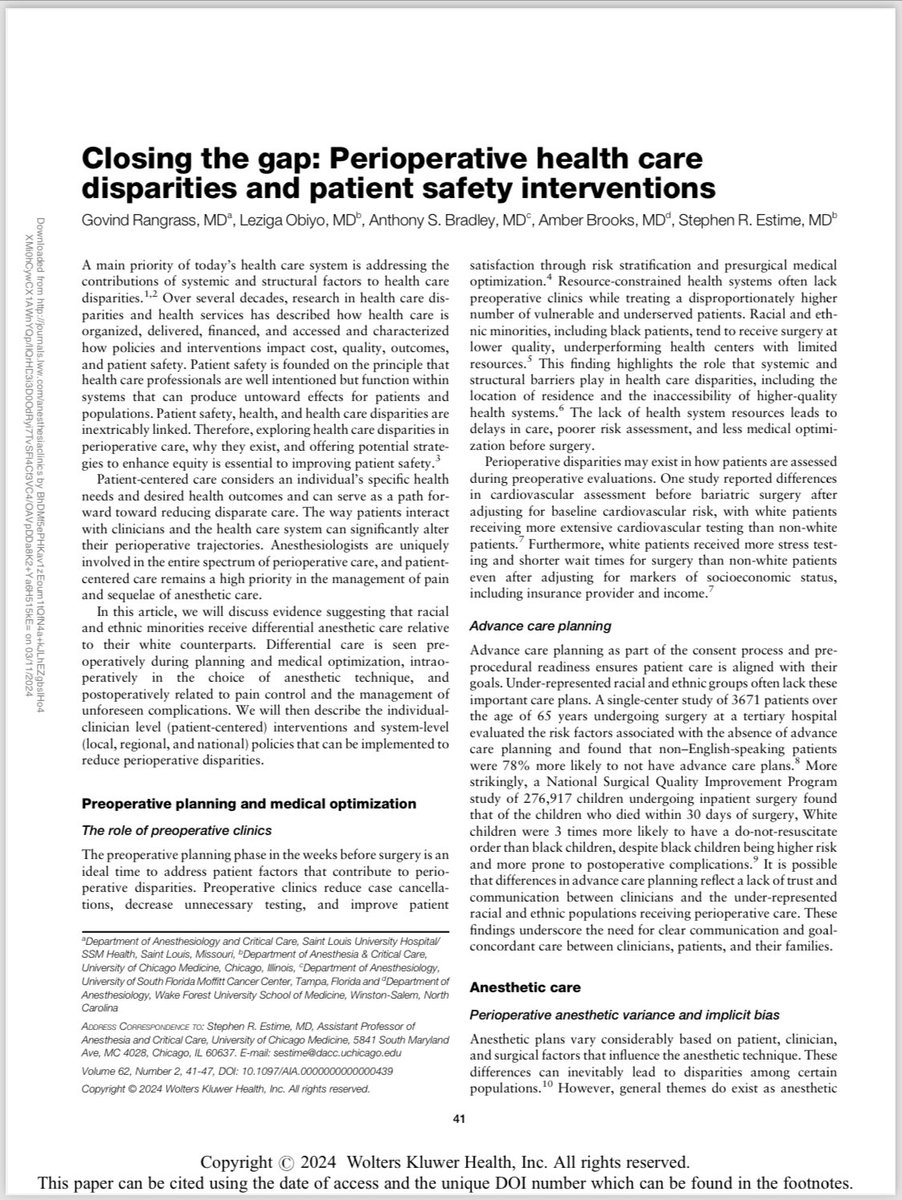 Great to see this in print! @govindrangrass @AmberBrooksMD @EstimeMD @MCCAnesthesia I really enjoyed diving deep into some of the ethical considerations.