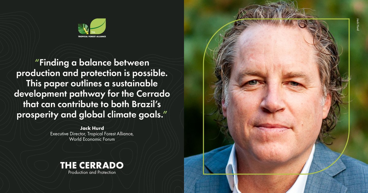 Any new vision for the #Cerrado must start by placing the biome’s ecological value front and centre, recognizing that no place can be a land of opportunities for economic gain at any cost. Read the new report from TFA at @wef & @SYSTEMIQ_Ltd: weforum.org/publications/t…