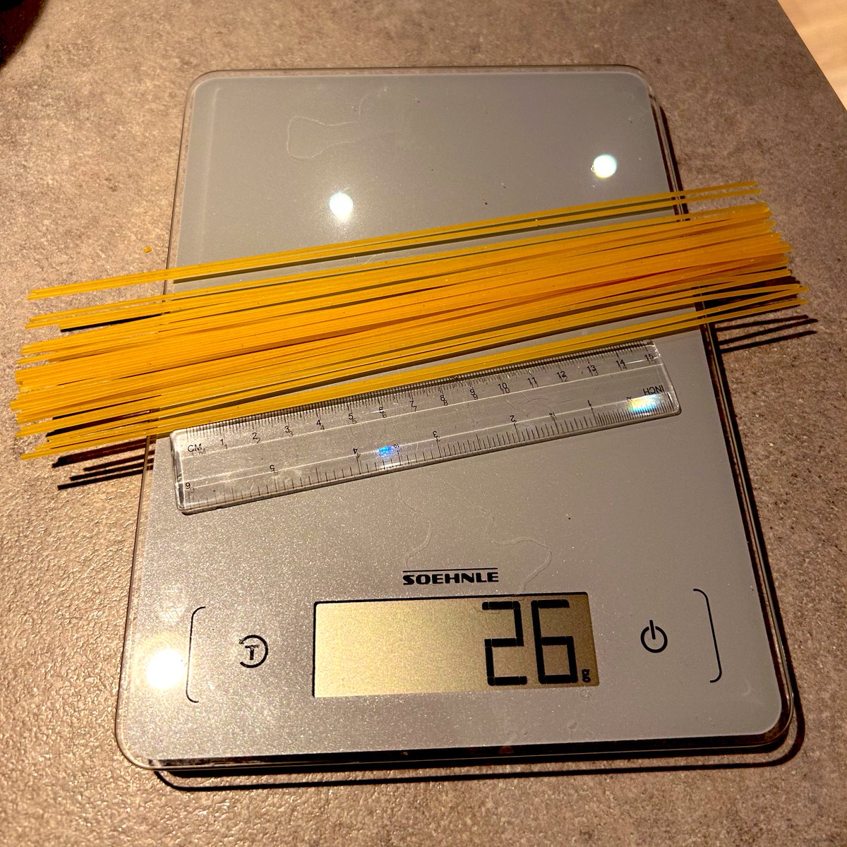 Andreas Eriksen (@andreer) on Twitter photo Number of the day: One average serving of spaghetti is (at my house) approximately 40 meters, or 130 feet Number of the day: One average serving of spaghetti is (at my house) approximately 40 meters, or 130 feet