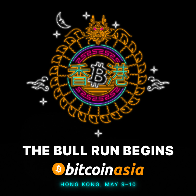 TheBitcoinConf's tweet photo. Get ready for Asia's largest Bitcoin conference - Hong Kong, May 9-10