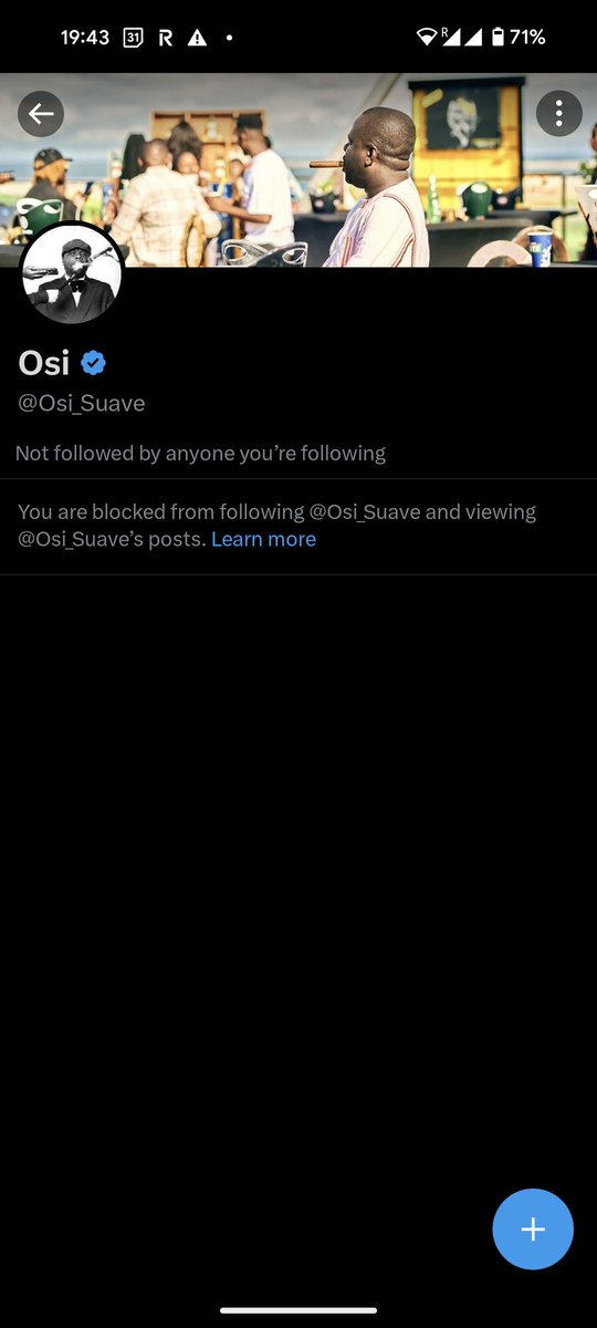 Apparently @Osi_Suave blocked me for this my tweet. Quite a short temper he has Abi e na Agbadorian? After the PR Otti dey do for e collegues, e no fit try gentle. Una sure say this fella na UNIBEN boy? I'm am short for words 🤐 @ishuku help me intervene.