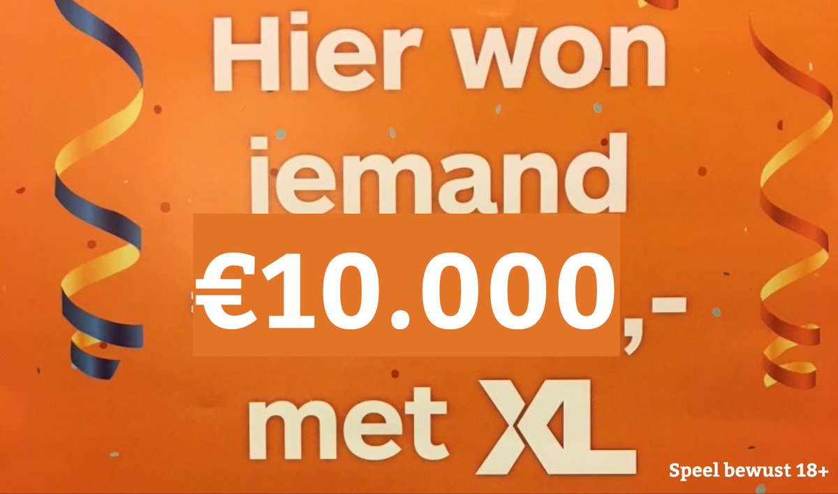 10 maart was het wéér raak!
Al 3 trekkingen op rij. 
€ 1️⃣0️⃣.0️⃣0️⃣0️⃣ op #XL op een heel #lot! 🎉🍾🍀
Wij feliciteren ONZE #WINNAAR. 
Lotnr. HI 28898
10 februari viel €100.000 op een #STAATSLOT én
€25.000 op een #KRASLOT.
10 januari €10.000 op XL op 1/5 lot.