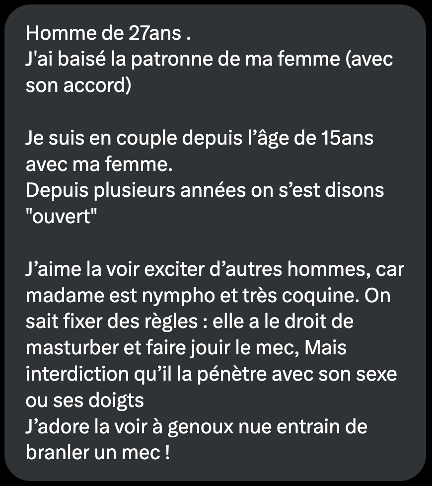 C'est un délire les couples ouverts 😅

[1/6]