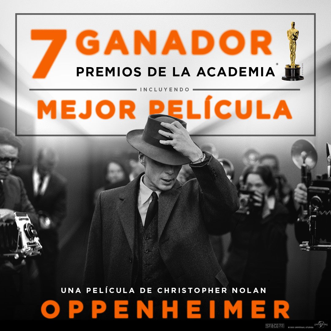 fansdelcine's tweet photo. Felicidades al equipo de #Oppenheimer por ganar 𝟕 𝒑𝒓𝒆𝒎𝒊𝒐𝒔 de @TheAcademy  incluyendo a ᴍᴇᴊᴏʀ ᴘᴇʟíᴄᴜʟᴀ. #Oscars

Mírala en @Cinemark_Peru  @CinepolisPE   @uvk_multicines (1) https://t.co/nj3vj6JN5M