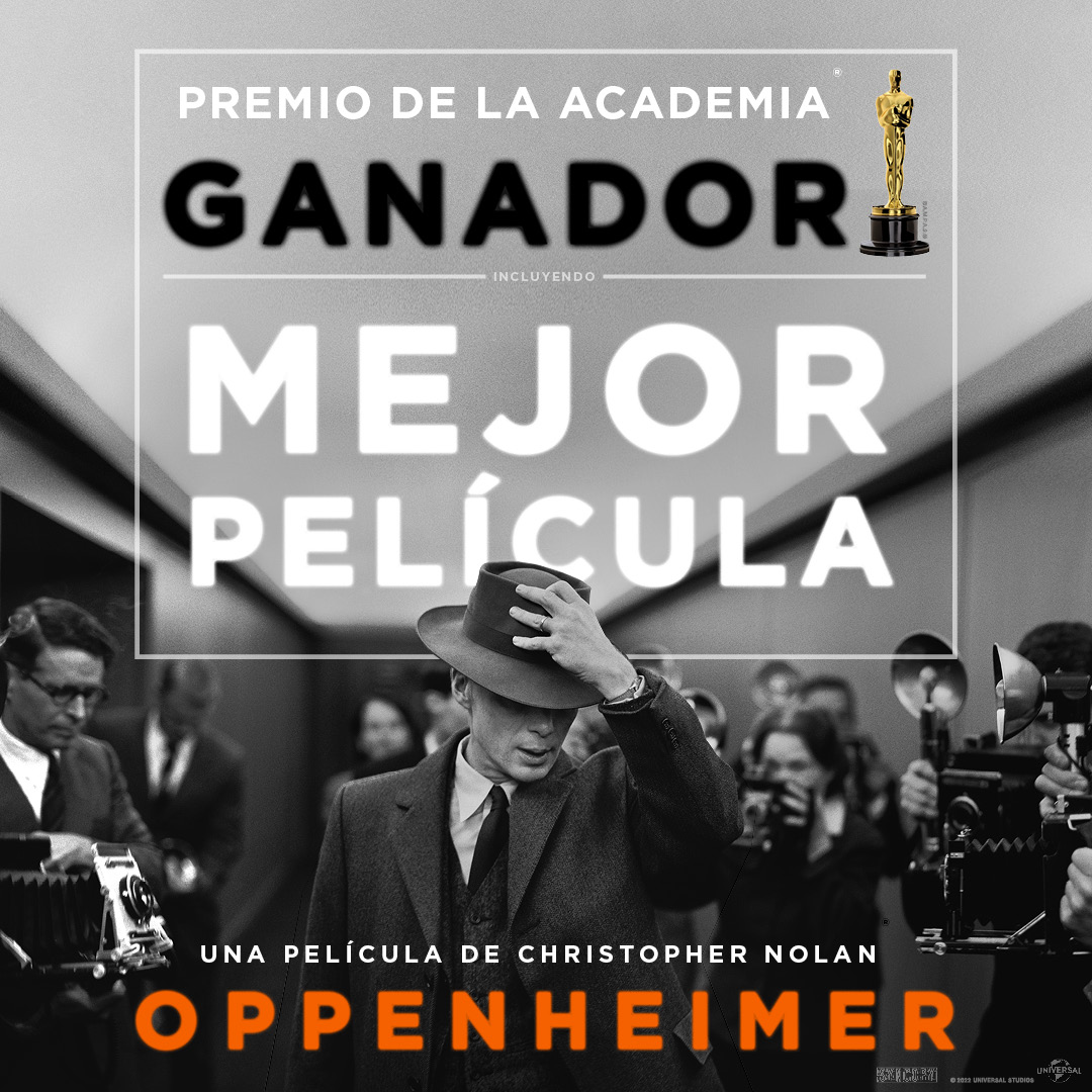 fansdelcine's tweet photo. Felicidades al equipo de #Oppenheimer por ganar 𝟕 𝒑𝒓𝒆𝒎𝒊𝒐𝒔 de @TheAcademy  incluyendo a ᴍᴇᴊᴏʀ ᴘᴇʟíᴄᴜʟᴀ. #Oscars

Mírala en @Cinemark_Peru  @CinepolisPE   @uvk_multicines (1) https://t.co/nj3vj6JN5M