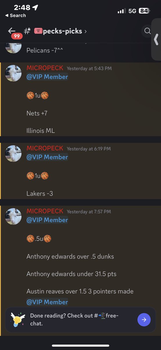 TheBettingCrib's tweet photo. RECAP YESTERDAY✅✅✅
WHAT A DAY IT WAS🔥🔥

7-0 SWEEP on STRAIGHT BETS 🧹🧹🧹🧹
Hit 2 slips 110x and a 5x✅✅🔥🔥
That’s what u call FLAWLESS.. stop missing out and come EAT‼️‼️

FREE WEEK TRIAL⬇️⬇️

https://t.co/IkCE3mTPMC

#prizepicks #underdog #sportsbet #gamblingX https://t.co/vUb1fojDib