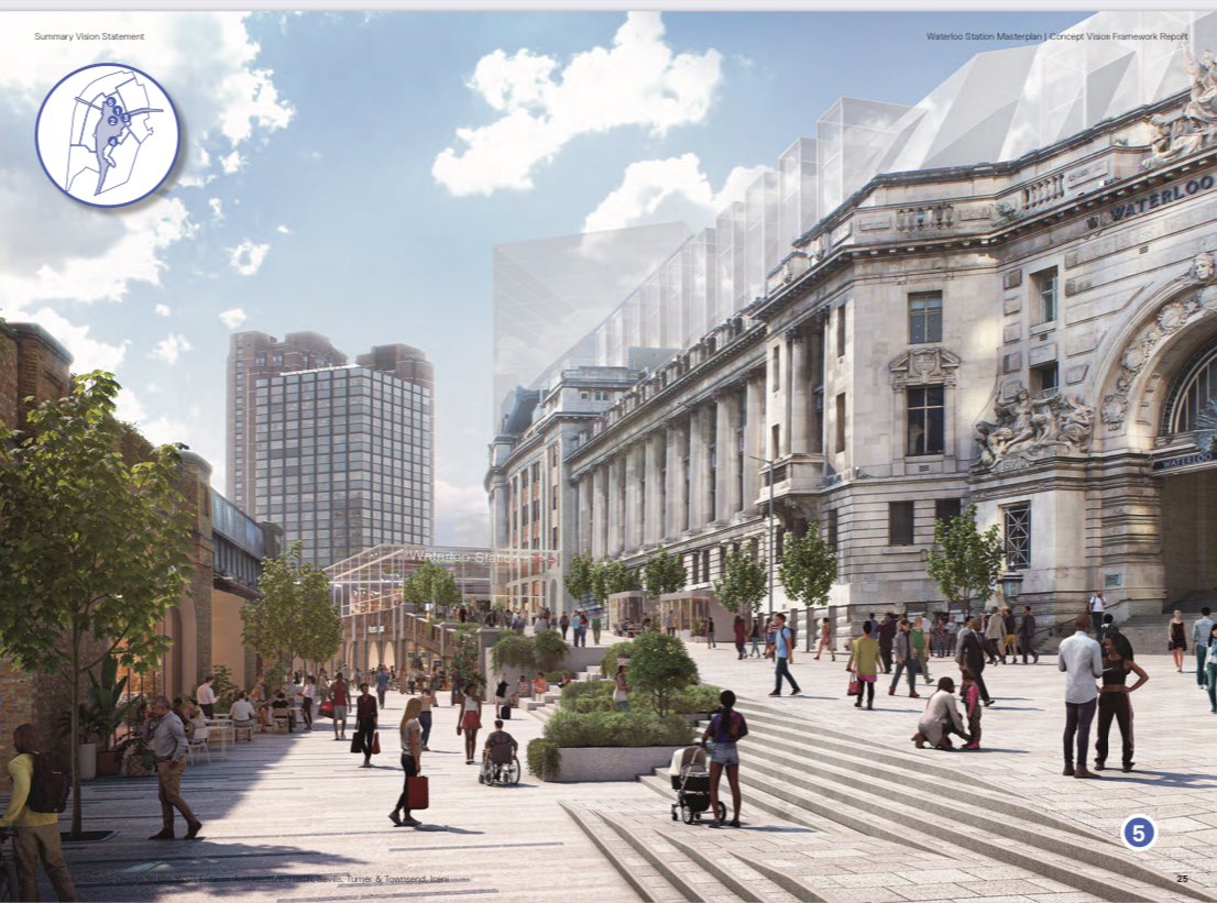 AaronBastani's tweet image. Wow. It’s surprisingly easy to make Waterloo station look actually nice! This can’t happen soon enough 😍

1,900m2 of new green space around what is presently, to be frank, a dump. 

networkrailmediacentre.co.uk/news/network-r…