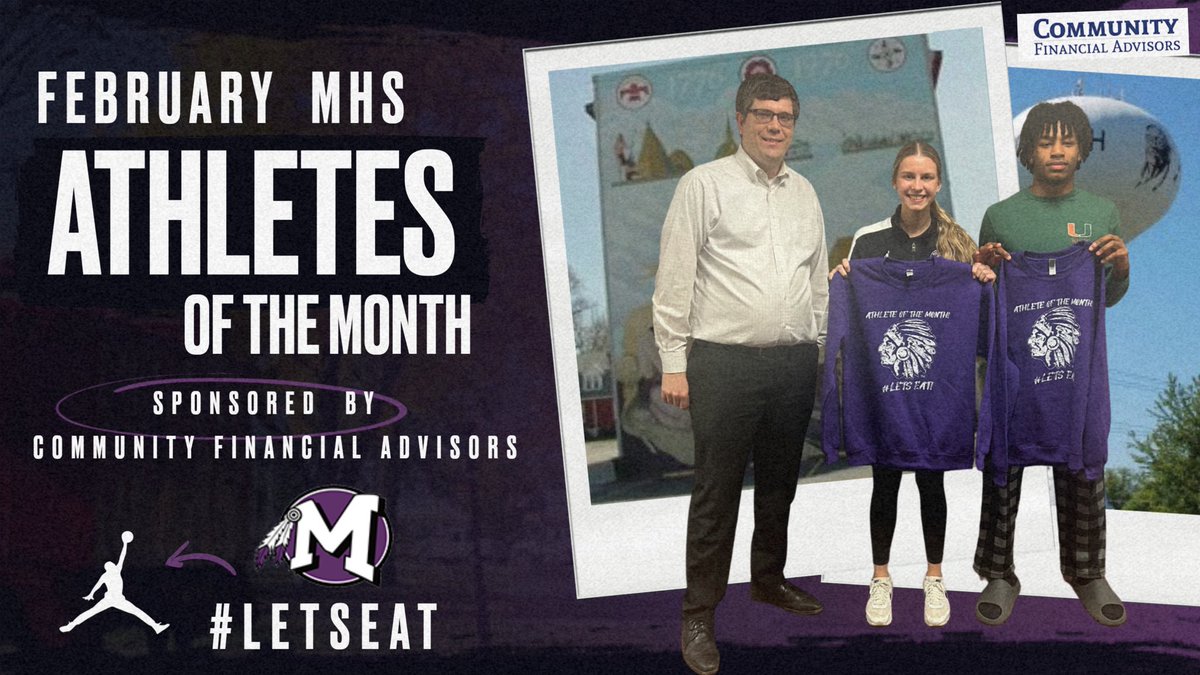 MHS19_ATHLETICS's tweet image. Congrats  to our Athletes of the Month for February, Basketball Players Jayden McCoo &amp;amp; Abby Brady! Jayden was the MVC Player of the Year, and Abby over she a brutal injury last year to become a key contributor on this year’s squad! Thanks to Matt Schroeder for sponsoring!