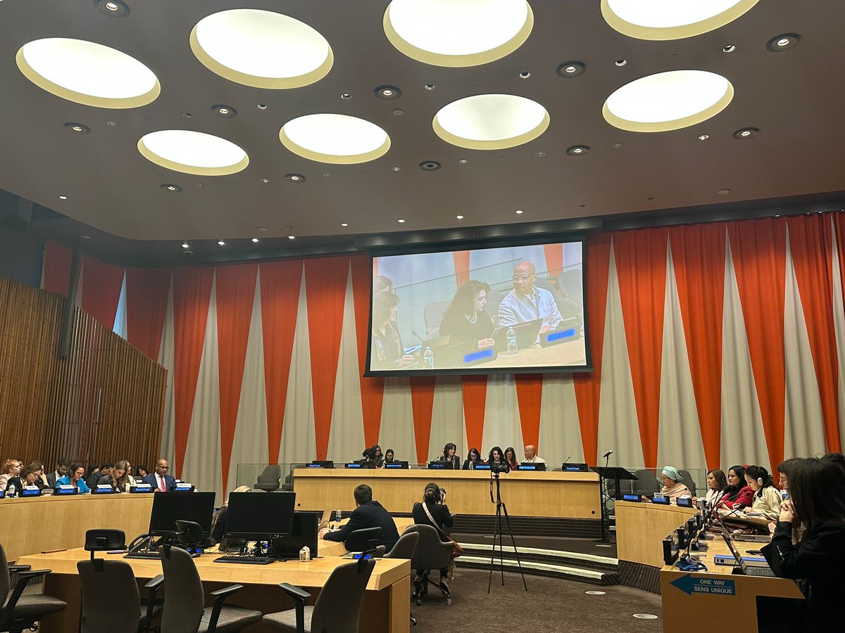 EUatUN's tweet photo. We need to end violence against women &amp; girls once and for all! 

Today 🇪🇺Commissioner for Equality @helenadalli urged the international community to #InvestToPrevent violence at the #CSW68 side event with @unwomenchief Bahous &amp; DSG @AminaJMohammed

#EUatCSW68 https://t.co/wBU3Myjz35