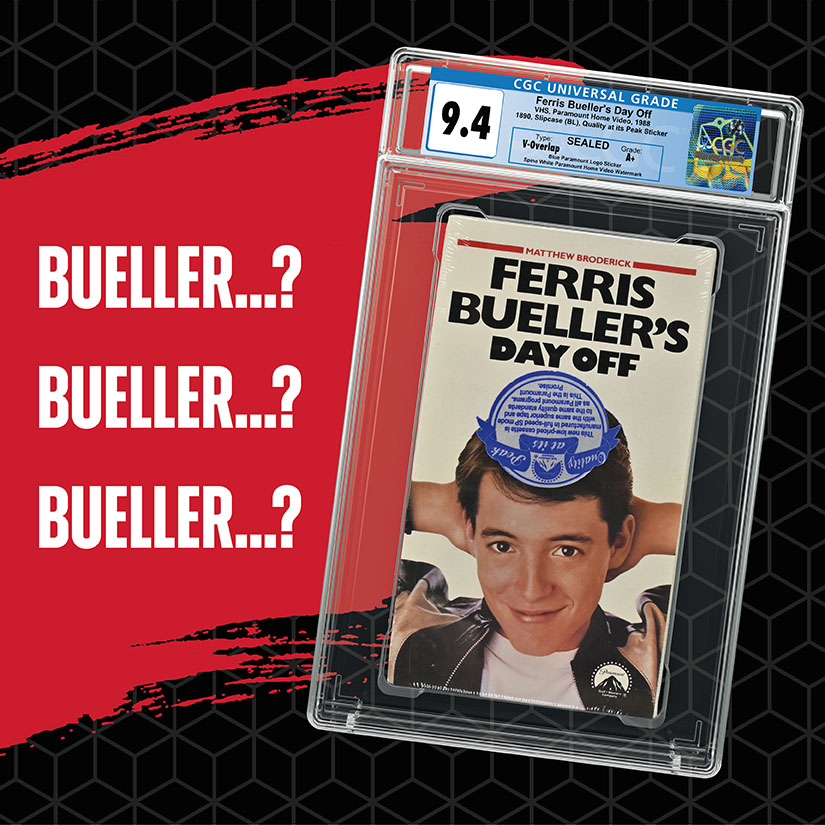 With Spring Break on the horizon, Ferris Bueller's Day Off is the perfect movie on what everyone should do when playing hooky. This cult classic is filled with iconic moments and witty humor. Why not go Home Video shopping on your day off and submit those finds to CGC Home Video!