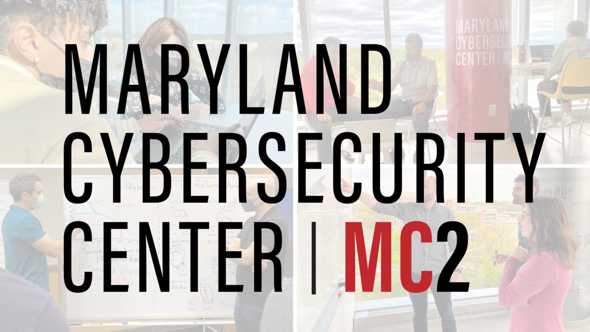 Maryland Cybersecurity Center (MC2) tweet media