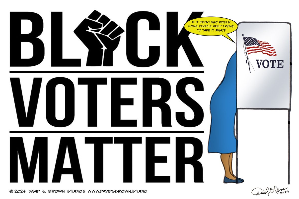 BLACK VOTERS MATTER “If it didn’t, why would some people keep trying to take it away?” #blackvotes #blackvoicesmatter #blackvotesmatter✊🏾 #jimcrow #vote #votebluetosaveamerica🇺🇸💙 #trumplies #trumpracist #theblackvote #lasentinel