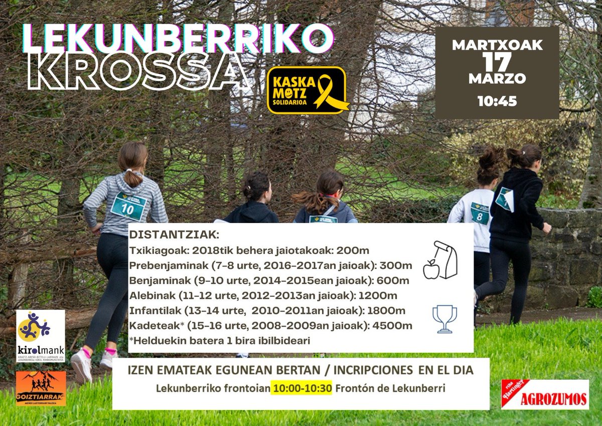 Lunes, buen momento para planear que hacer el fin de semana. Animate y apúntate a comer, correr, ambas...