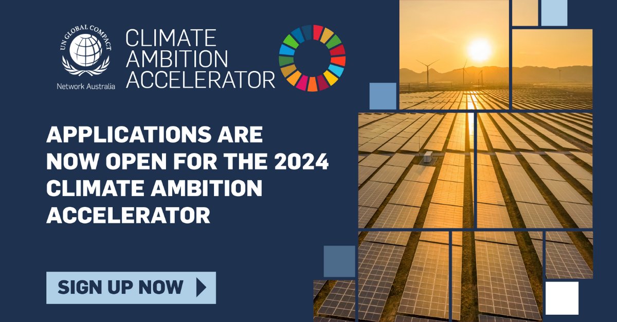 Registrations are now open for the 2024 regional #ClimateAmbitionAccelerator in Australia and New Zealand/Aotearoa 🌱 

Learn more at bit.ly/3kcgwfV   

#ScienceBasedTargets #ClimateAmbitionAccelerator #FowardFaster