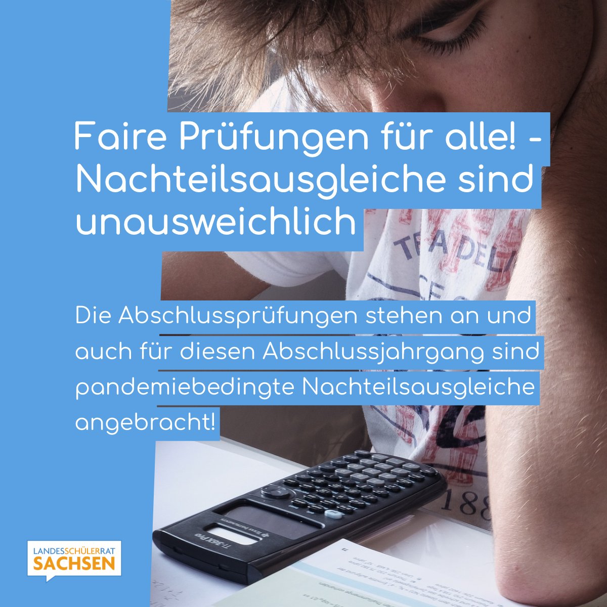 Die Abschlussprüfungen an den weiterführenden Schulen stehen vor der Tür! Auch die kommenden Abschlussjahrgänge brauchen pandemiebedingte Nachteilsausgleiche für vergleichbare Schulabschlüsse! Unser ausführliches Statement ⬇️

svlink.de/x2y8v