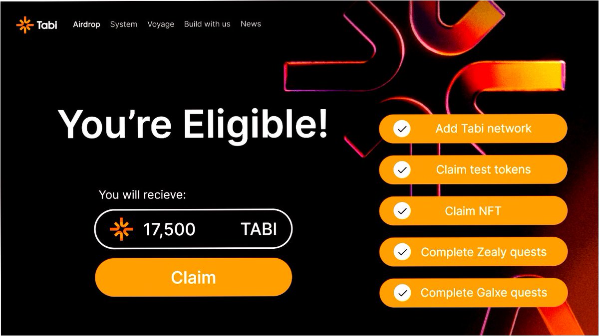 CleoCrypto_btc's tweet photo. 🪂Important info:$TABI is now on #Binance  officially confirmed the #Listing of $TABI. Get your #Airdrop now while you still can !

💎 Potential Earnings: $5000+

🪙Off-Link: https://t.co/plR0k8NisM https://t.co/tGZOZQ7LwO