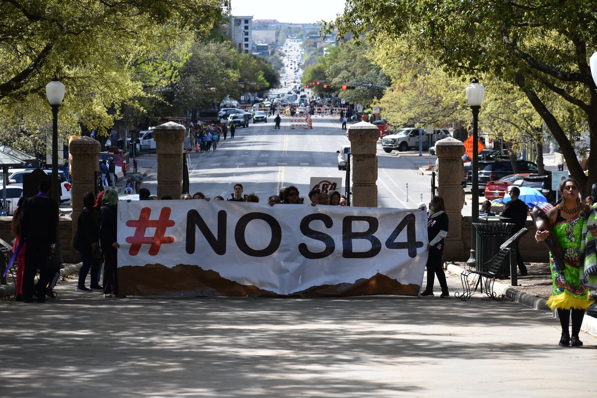 Texans from across the state marched in Austin this past weekend to demand the repeal of the unconstitutional #SB4 and the End of Operation Lone Star! We are honored to join @border_human @epbordercoalit1, allies & leaders from across Texas! #WeWillResist