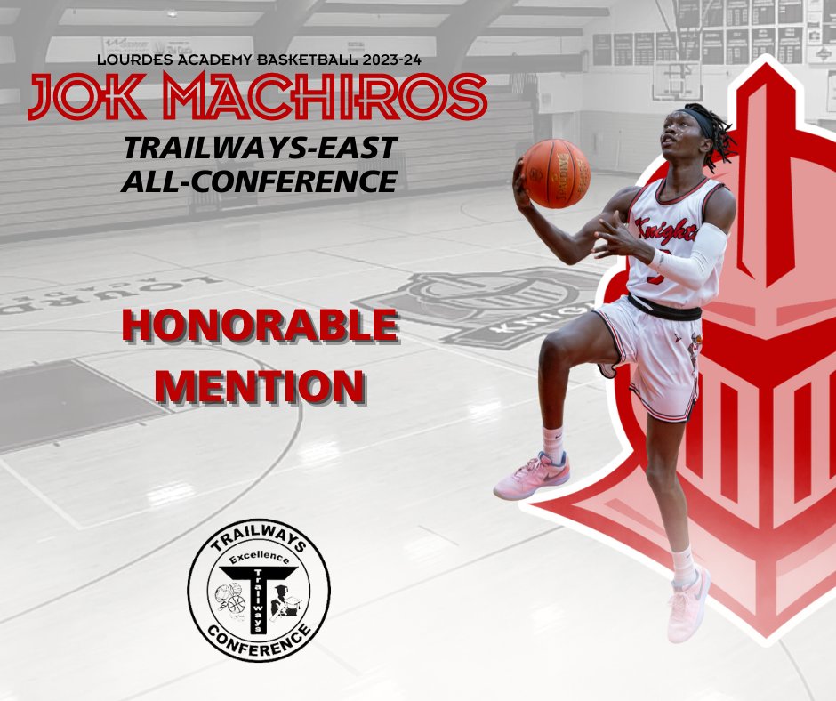 LAKnightsBB's tweet photo. Trailways-East Individual Awards

J.J. McKellips: Player of the Year &amp; 1st Team
Mitchell Wing: 2nd Team
Calvin Tollard: Honorable Mention
Jok Machiros: Honorable Mention https://t.co/hhrBLk14cC
